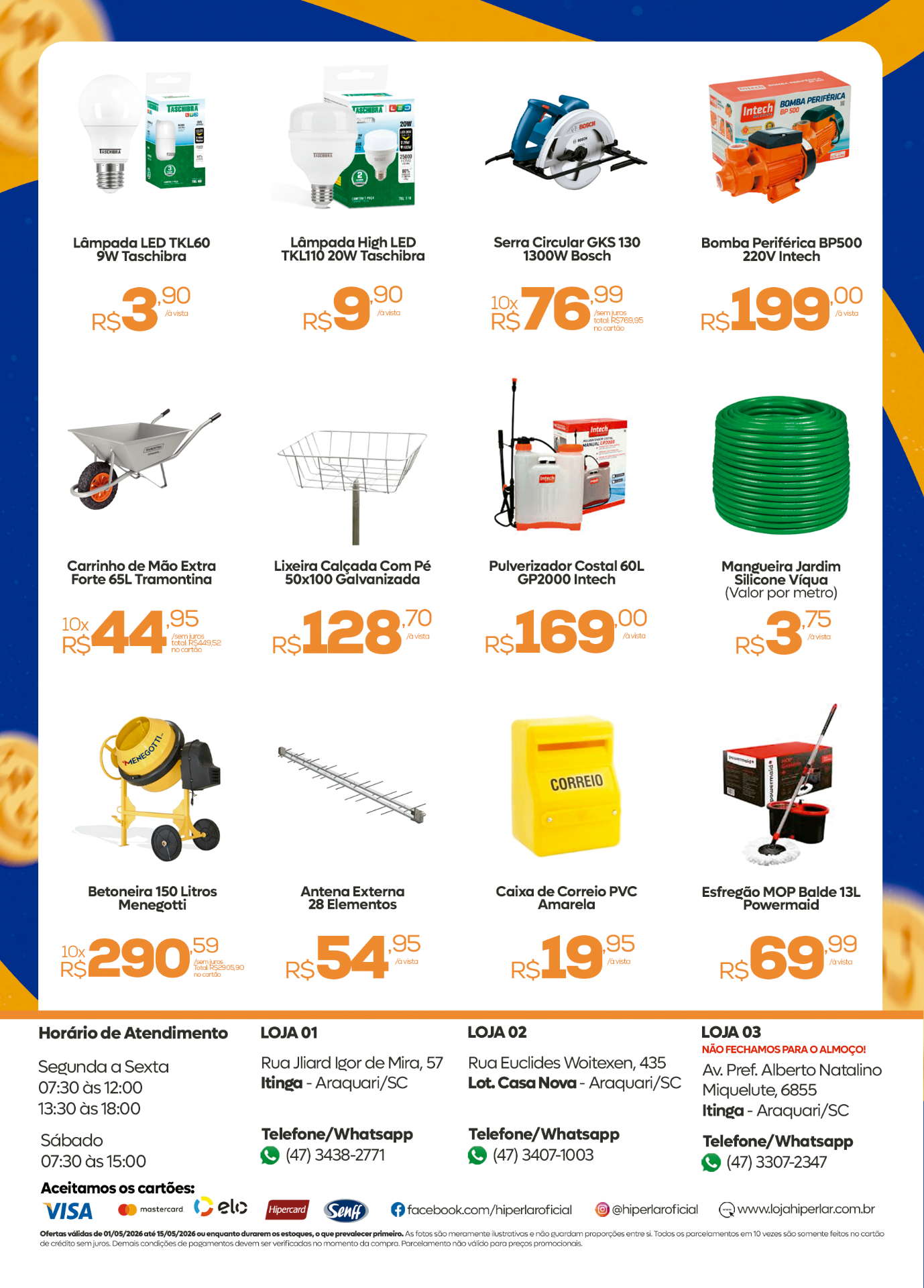 Folder Mês do Trabalhador Hiperlar — Verso